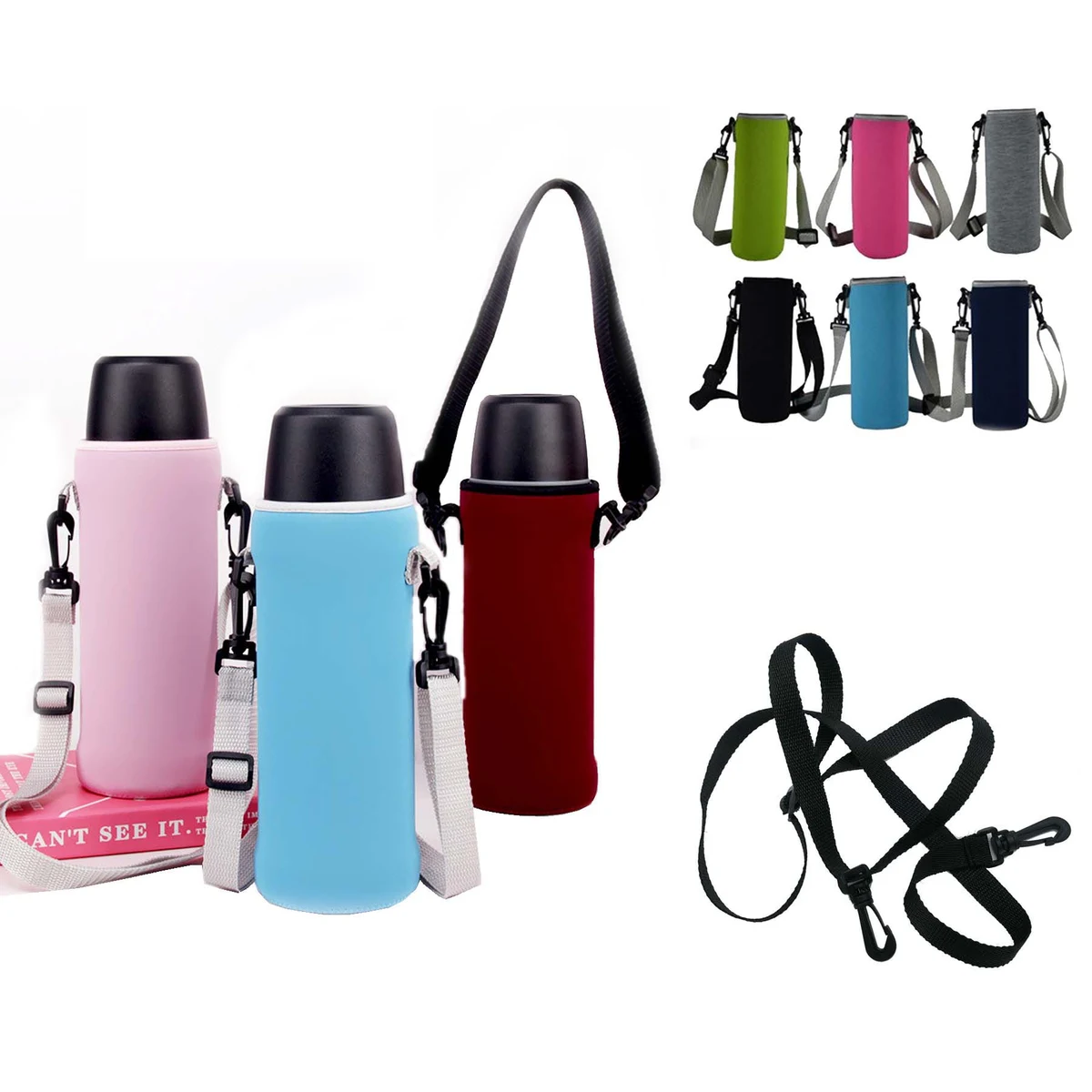 Neoprene Shoulder Water Bottle Sleeve 1