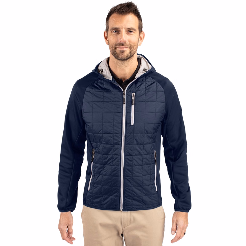 Cutter & Buck Rainier Primaloft Mens Eco Full Zip Hybrid Jacket