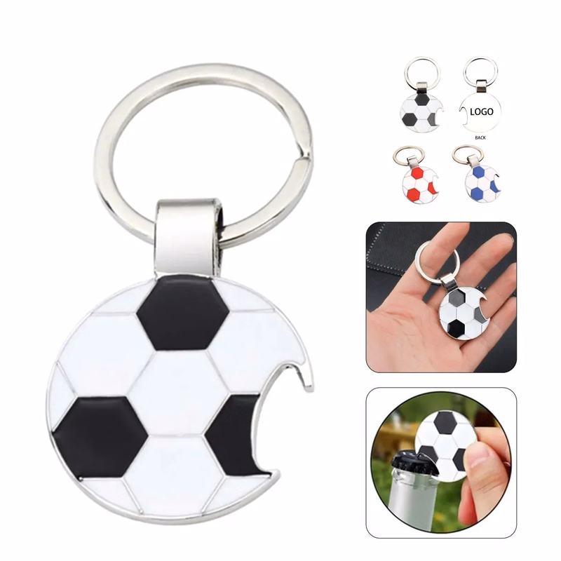 Football Corkscrew Keychain