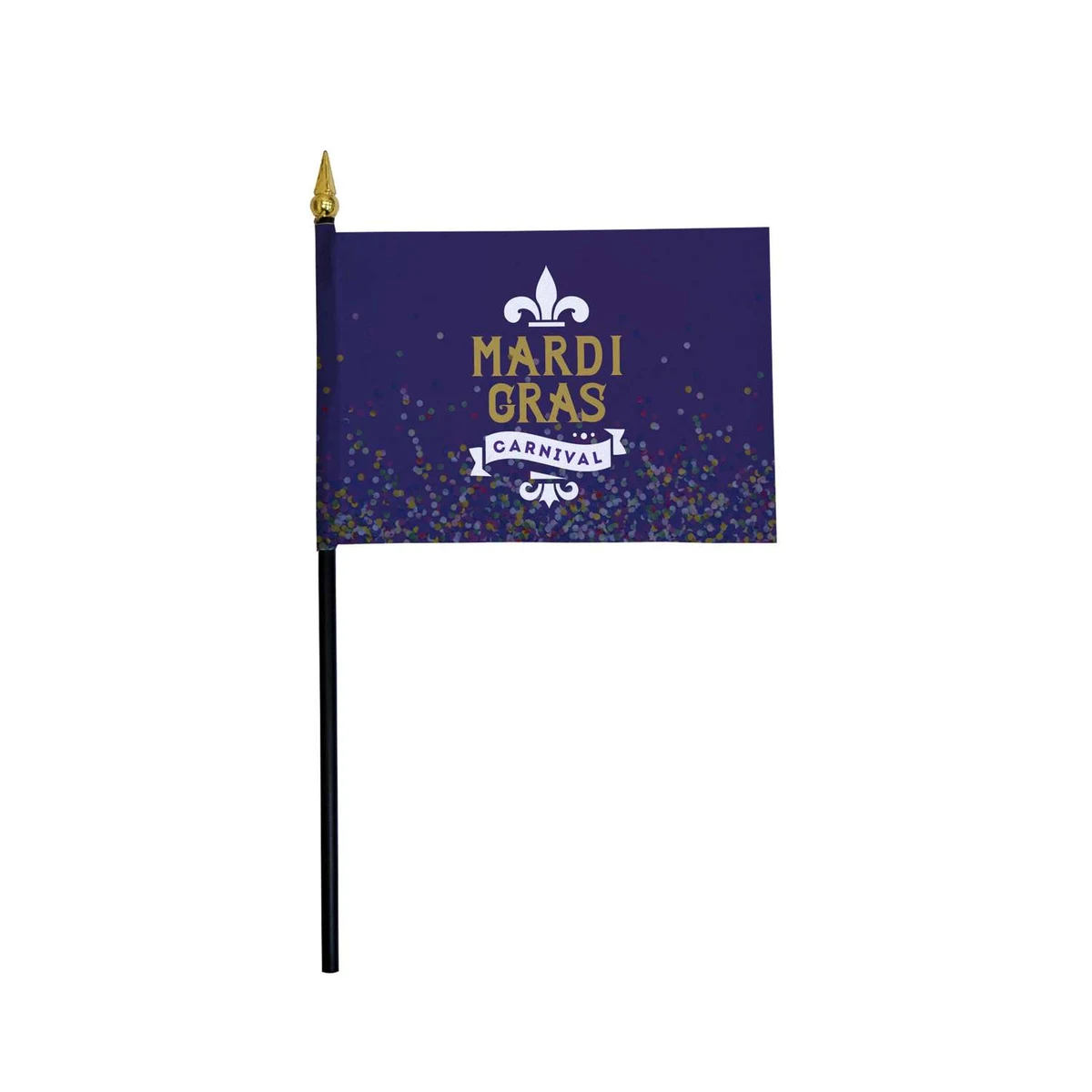 4" x 6" Stick Flag Kits with Spear Tip (Set of 6) 1