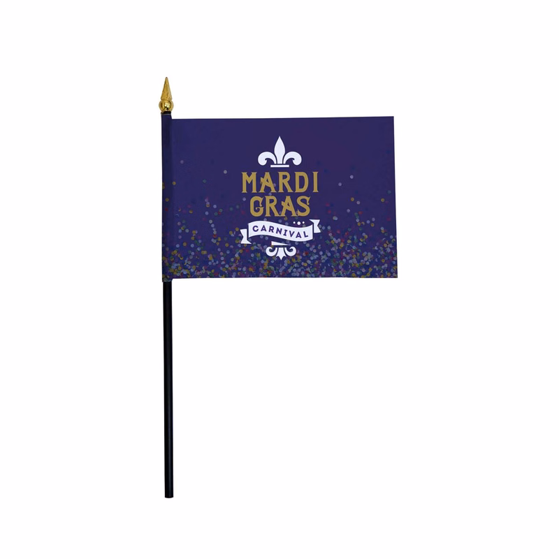 4" x 6" Stick Flag Kits with Spear Tip (Set of 6)