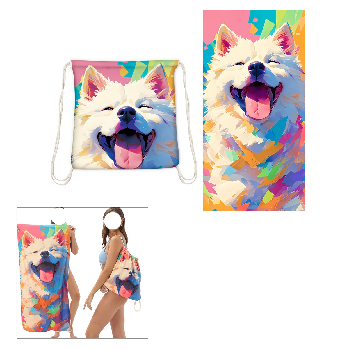 Foldable Bag Beach Towel 1