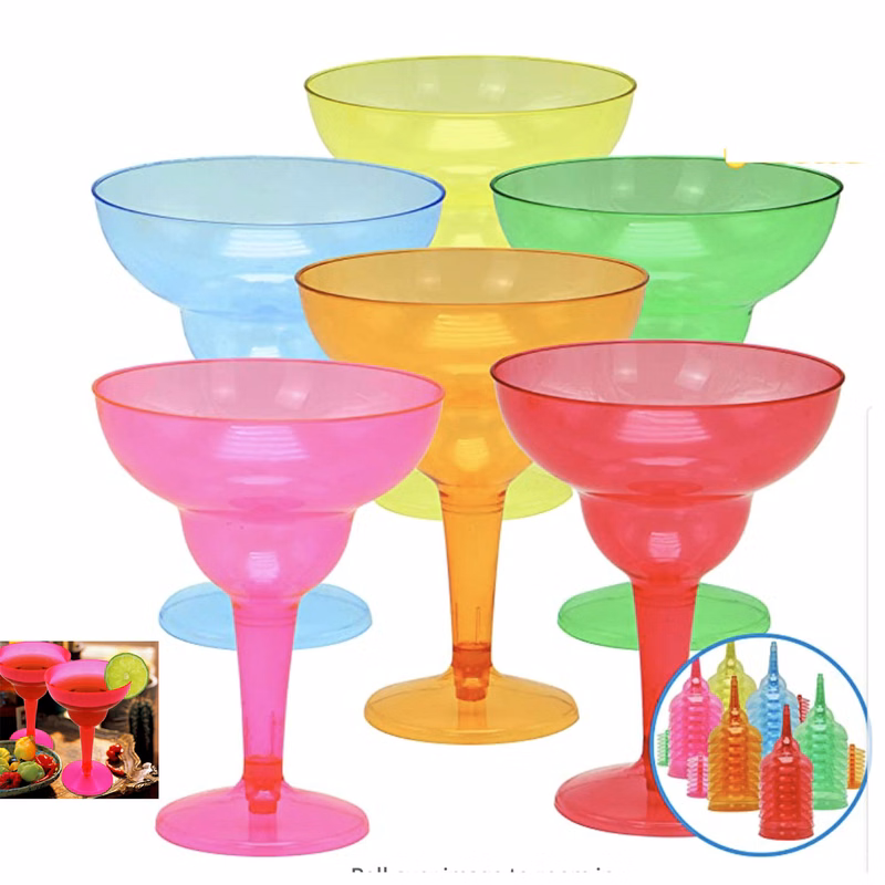 8 Oz Plastic Margarita Glasses Cups