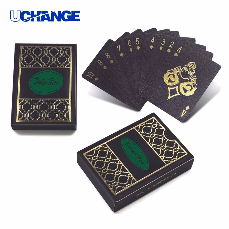 Gold Foil Stamped Poker Cards for Luxury
