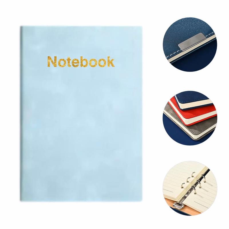 A5 soft leather notebook