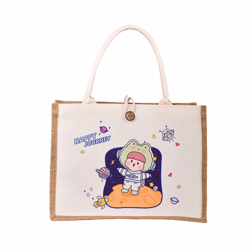 Jute Burlap Grocery Tote Gift Bags
