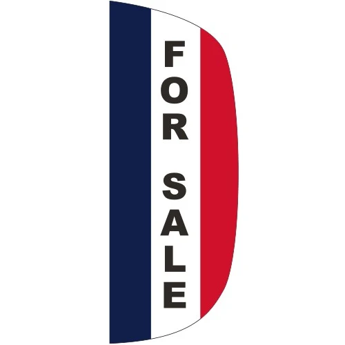 "FOR SALE" 3' x 8' Message Flutter Flag 1