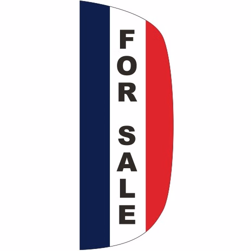 "FOR SALE" 3' x 8' Message Flutter Flag
