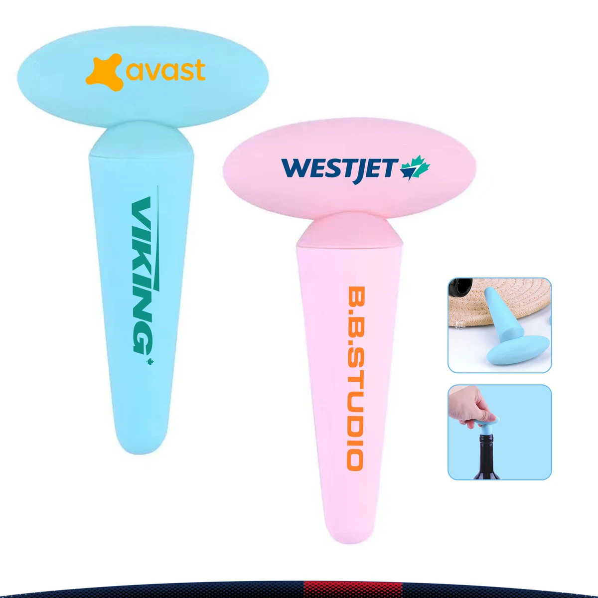 T-shaped Silicone Wine Stopper 1