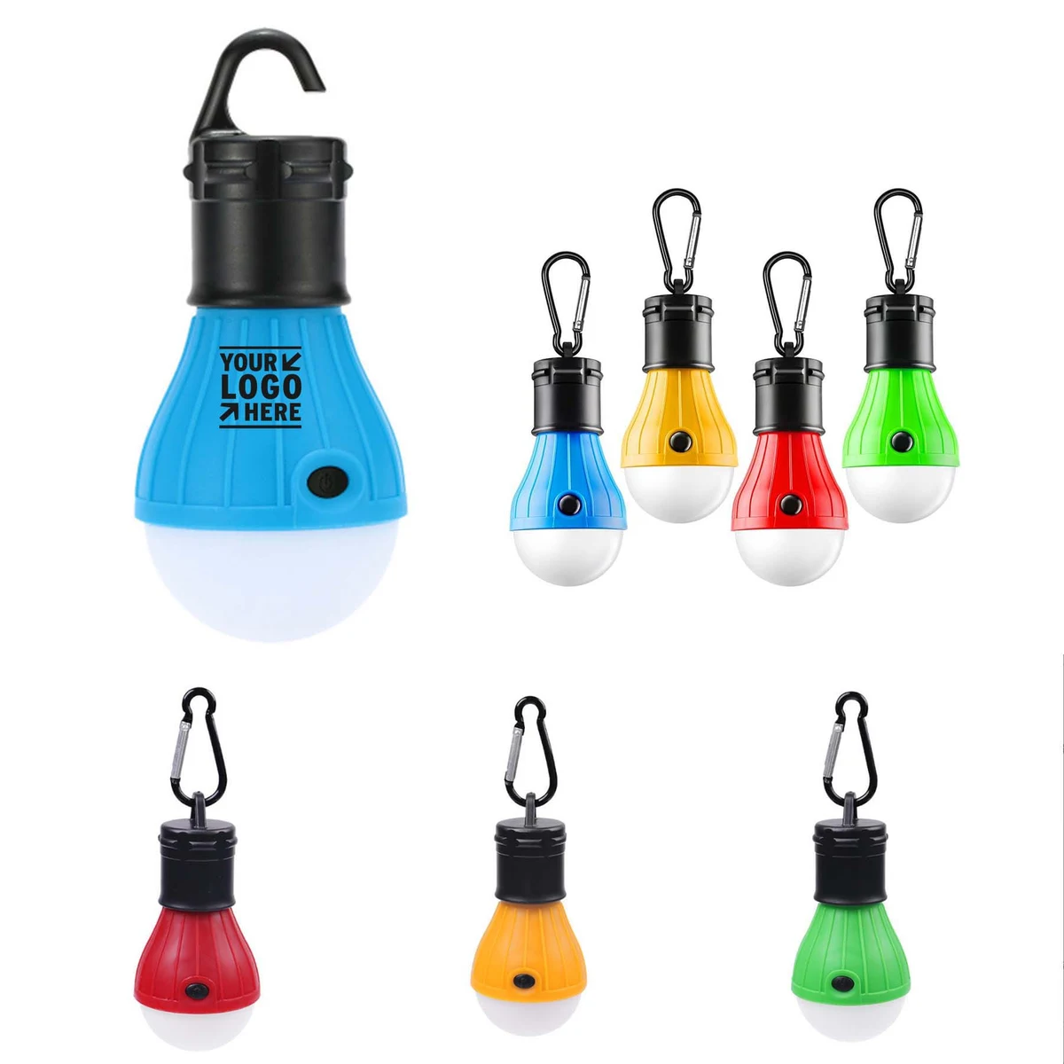 3 Lighting Modes LED Hiking Lantern Hanging Tent Light Bulbs Camping Accessories with Clip Hook 1