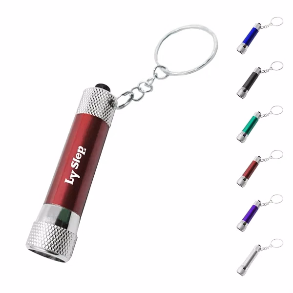 Custom LED Swivel Keychain with 3 Bulbs — Durable Outdoor Gear Attachment