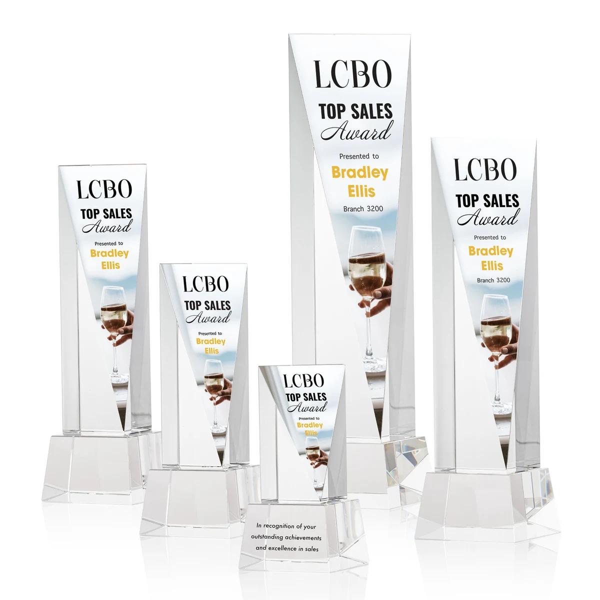 Easton VividPrint™ Award on Base - Clear 1