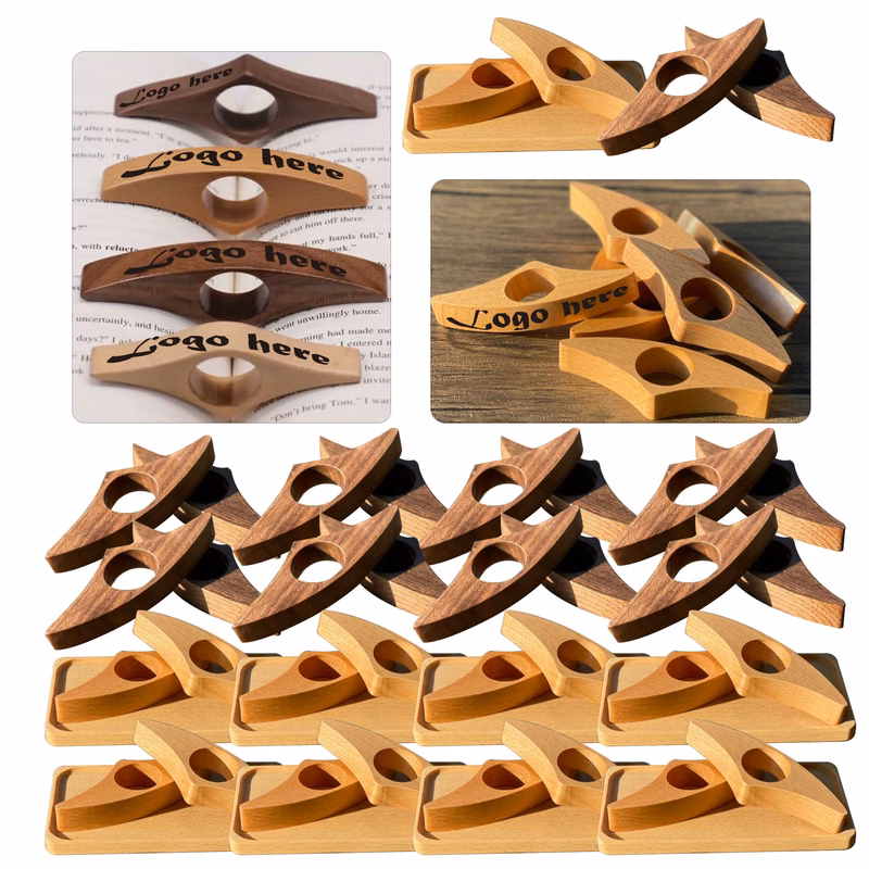 MOQ100 Walnut Wood Reading Ring