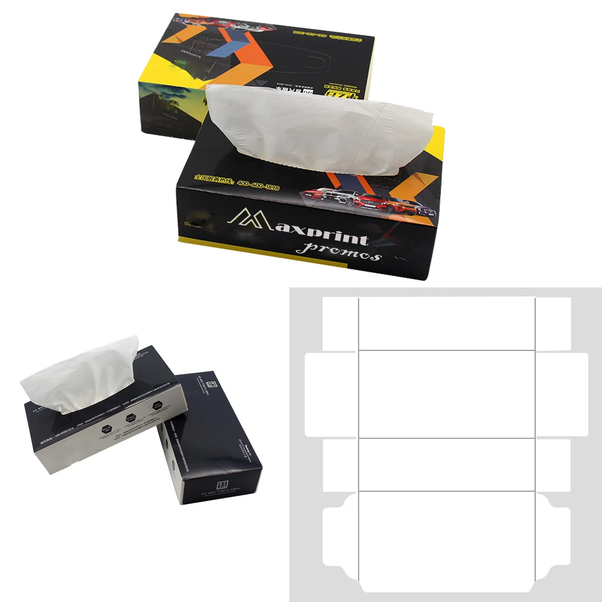 Fullcolor Custom Large Rectangle Napkin Box 1