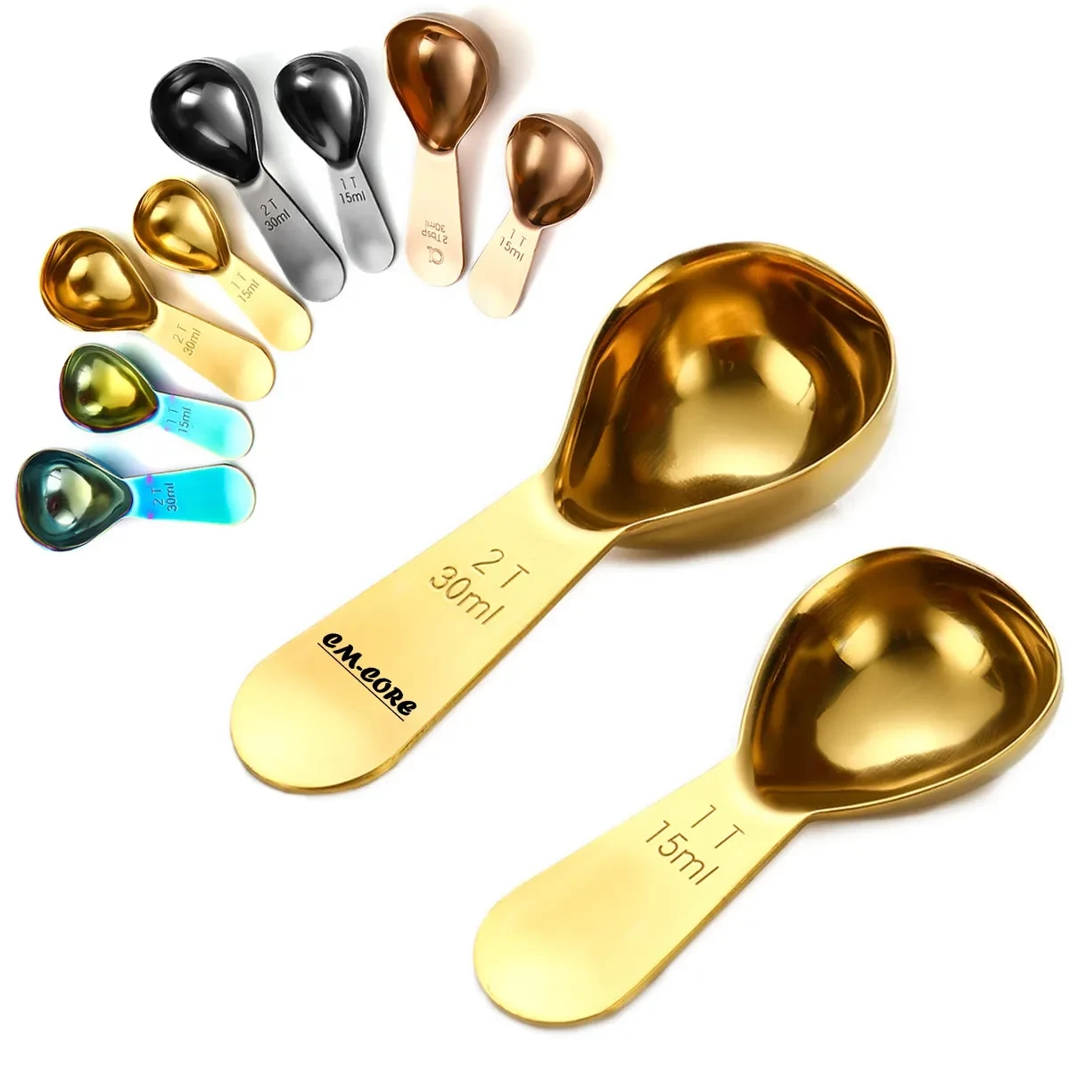 Short Handle Stainless Steel Coffee Measuring Spoon 1