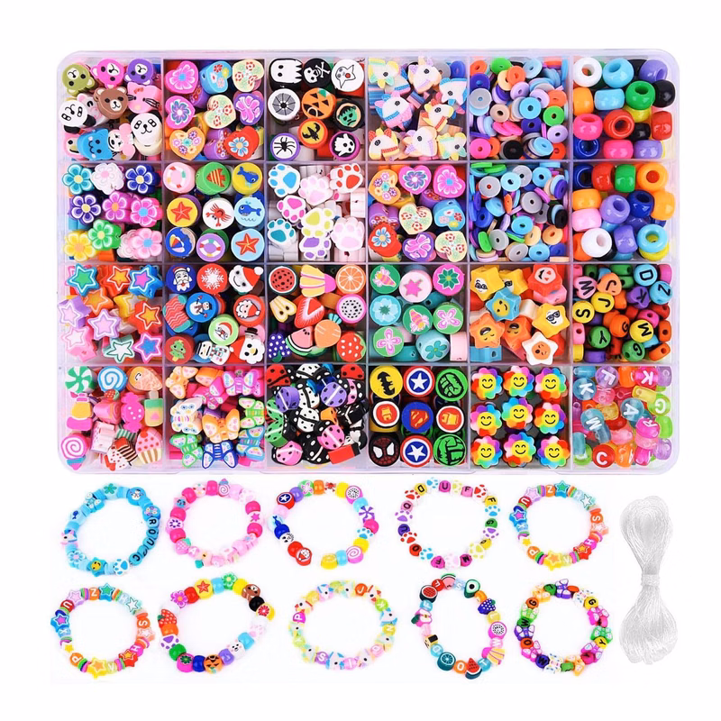 1000PCS Polymer Clay Beads Bracelet Making kit