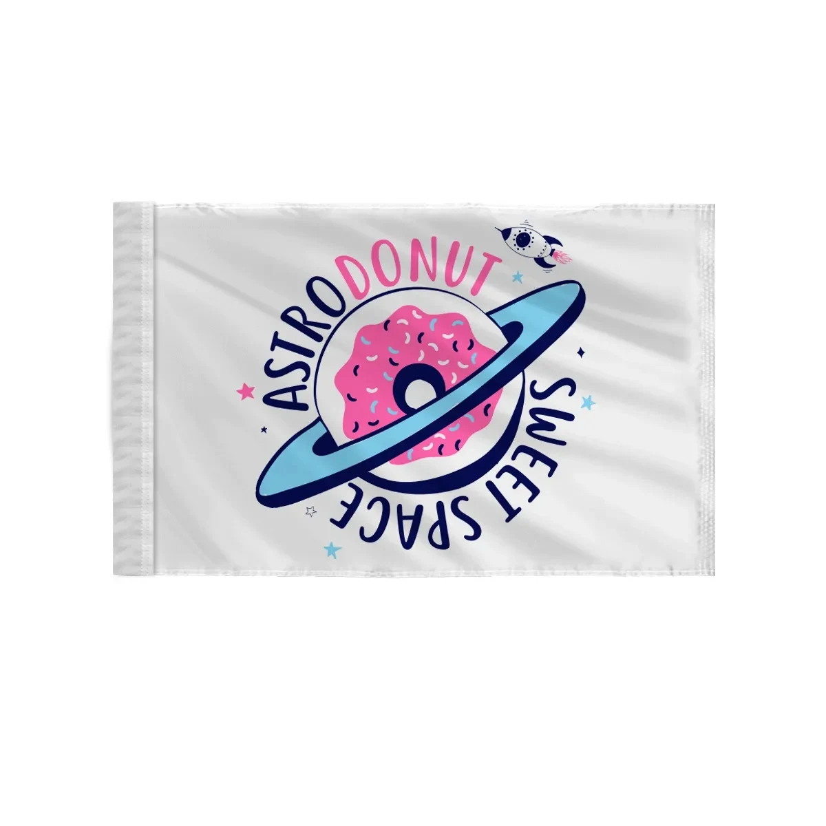 Custom Screen Sublimation Flag - 6" x 9" Nylon 1