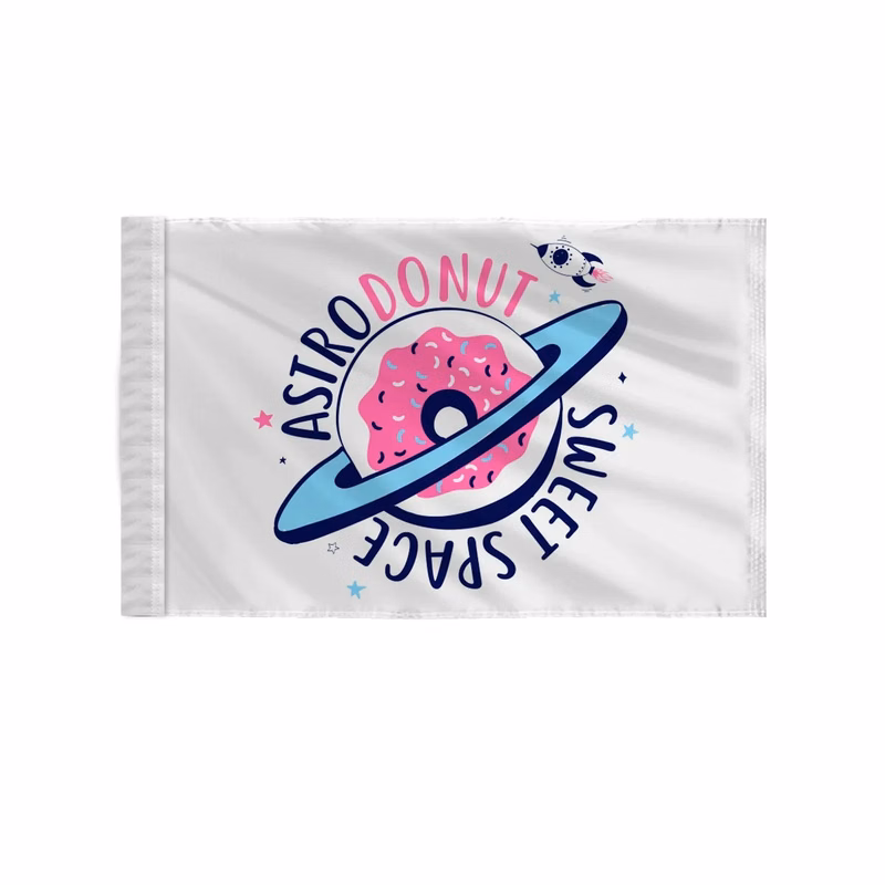 Custom Screen Sublimation Flag - 6" x 9" Nylon