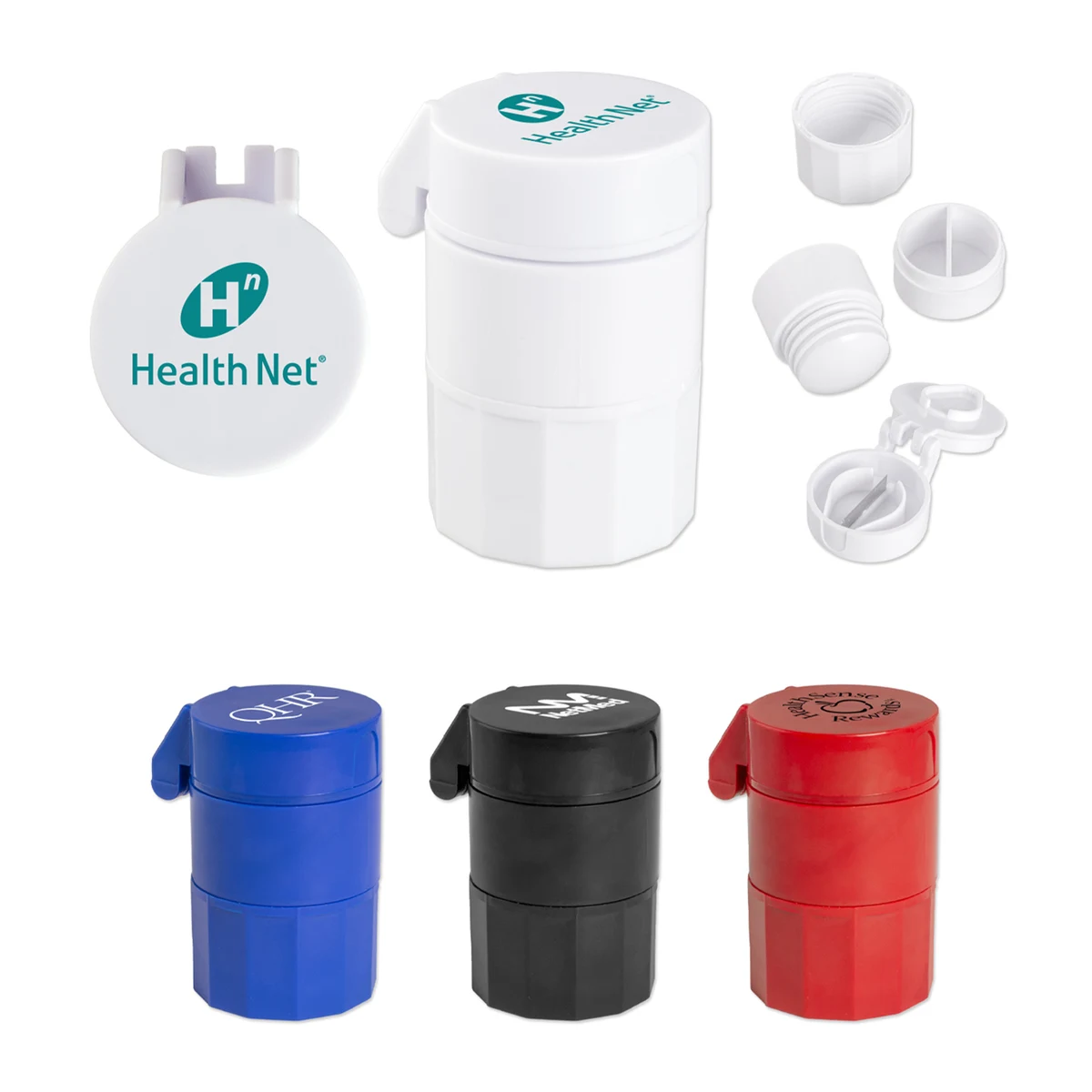 4-in-1 Pill Case With Cutter 1