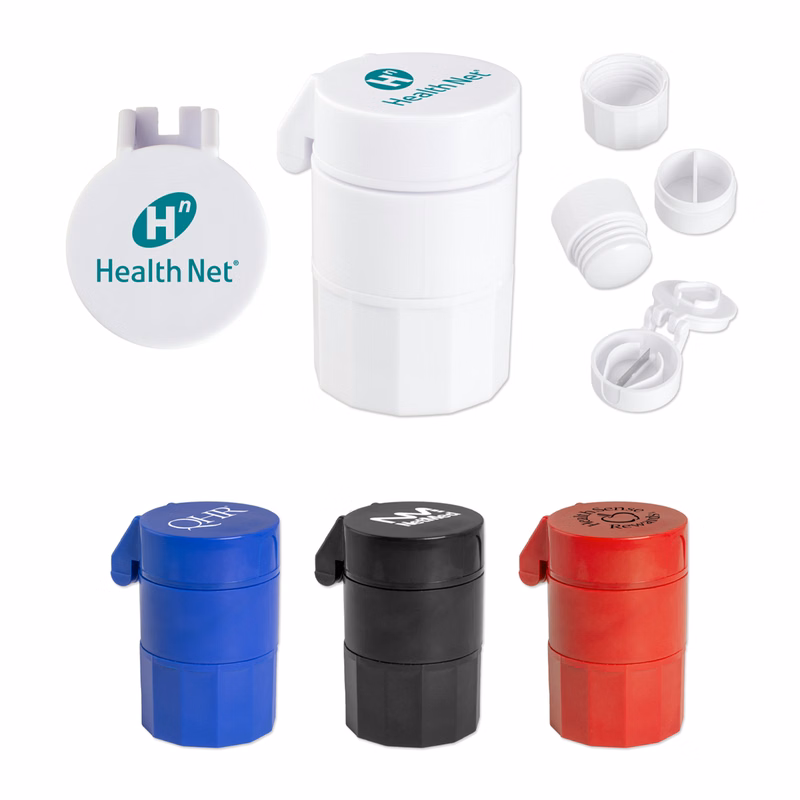 4-in-1 Pill Case With Cutter