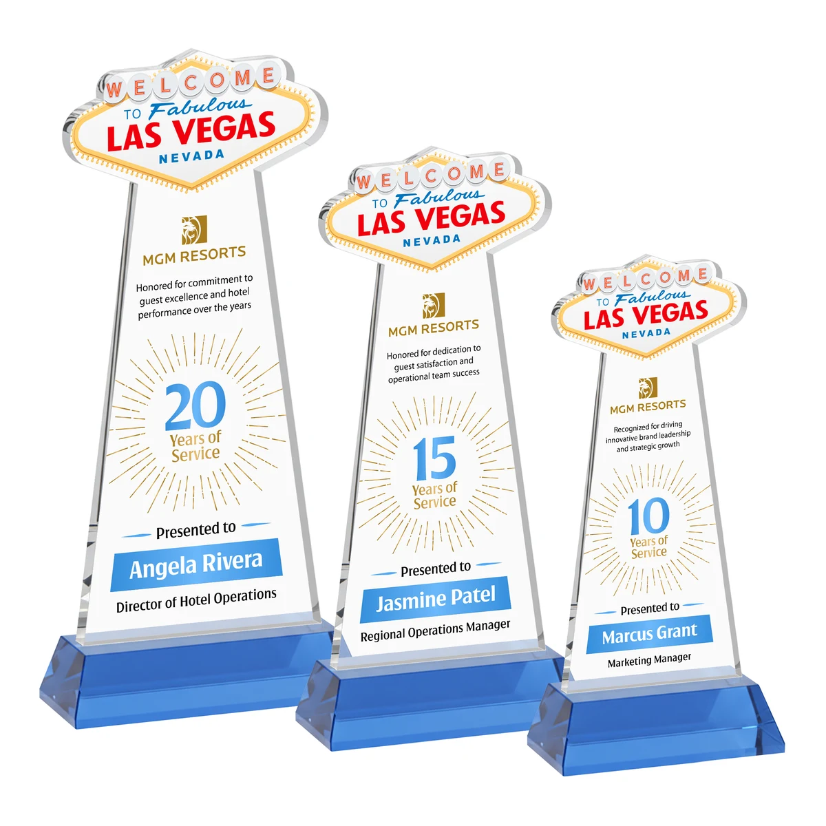 Las Vegas VividPrint™ Award on Hartford Base - Sky Blue 1