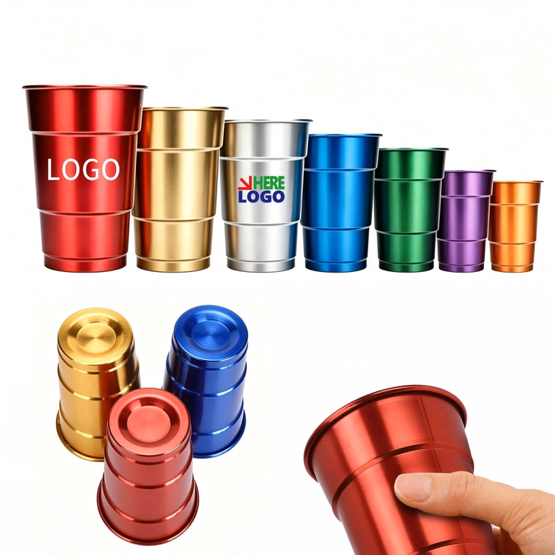 MOQ50 16oz Aluminum Cold Beer Cup