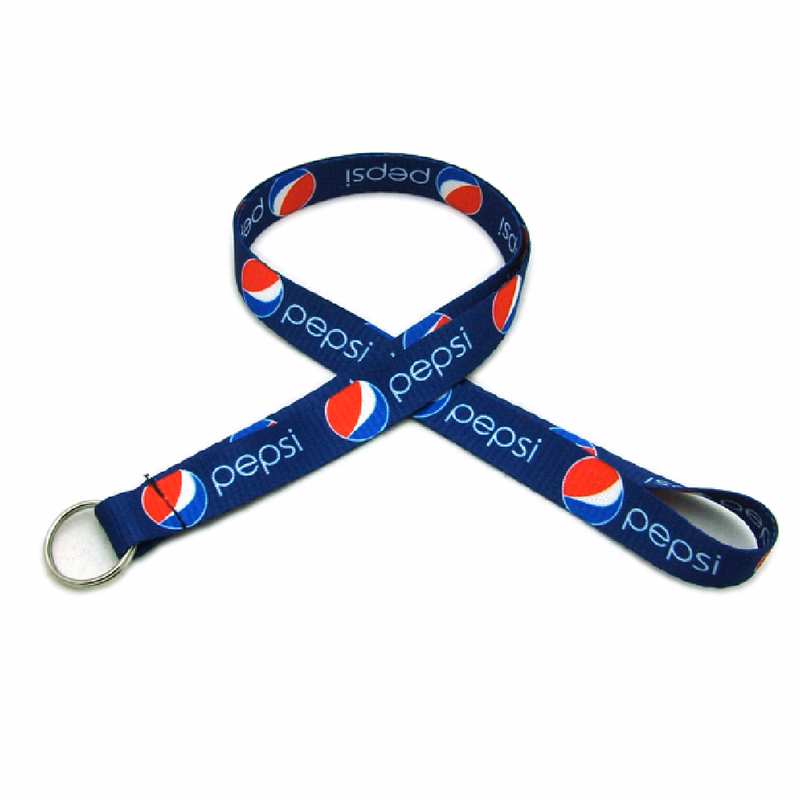 1/2" Digitally Sublimated Lanyard w/ Keyring