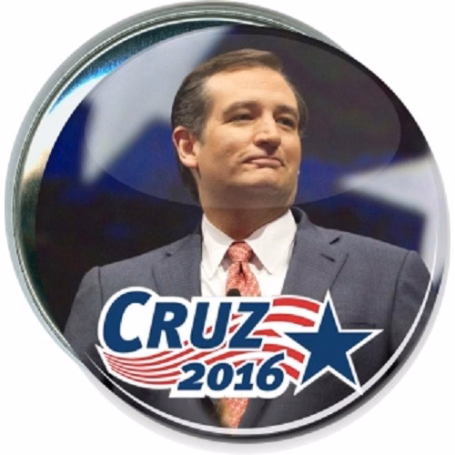 Ted Cruz 2016, Stars and Stripes Political Button