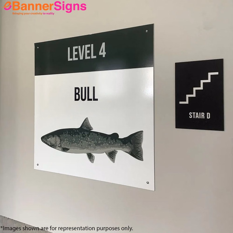 Reflective Metal Sign with Top & Bottom holes