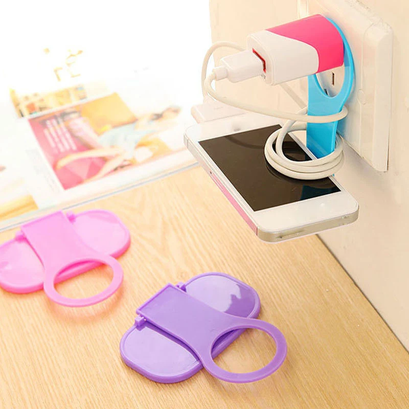 Folding Wall Charging Mobile Phone Holder Stand Cradle 1