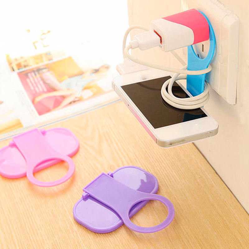 Folding Wall Charging Mobile Phone Holder Stand Cradle