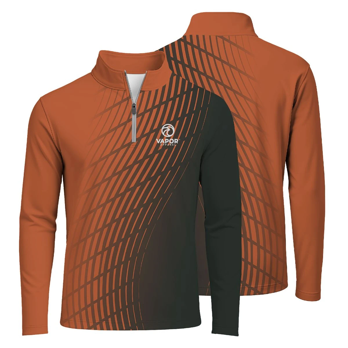 Vapor Apparel Full Sublimation Men's Midweight Quarter-Zip 1