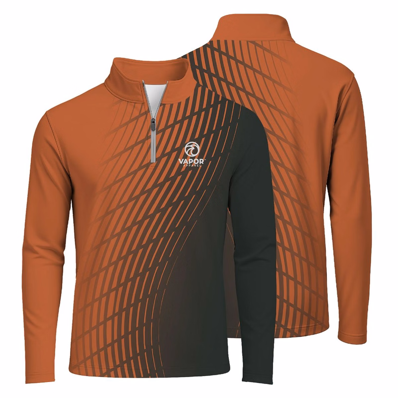 Vapor Apparel Full Sublimation Men's Midweight Quarter-Zip