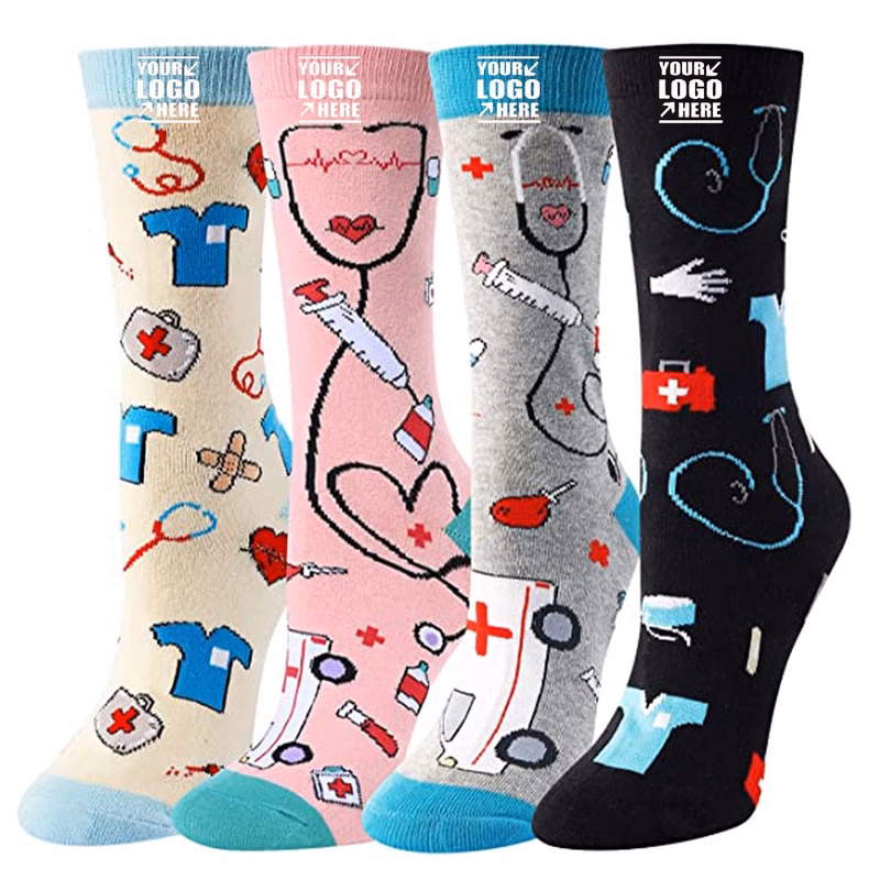 Calf Compression Socks 15-20mmHg for Doctor Nurses