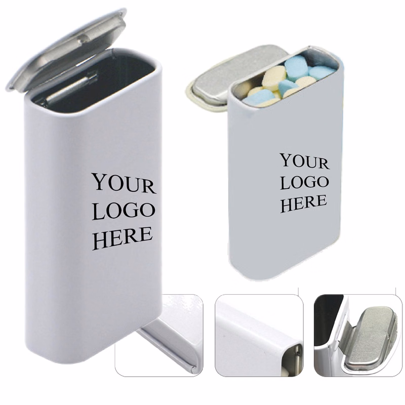 Custom Printed Rectangle Mint Tin Box w/Hinged
