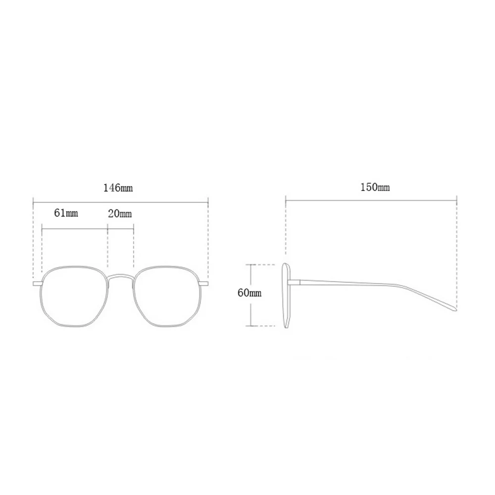 Square retro sunglasses 1