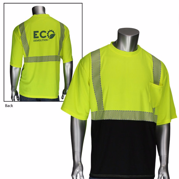 Class 2 Short Sleeve Black Bottom Front T-Shirt