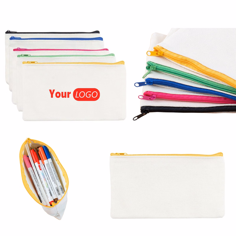 Canvas Zipper Pen Bag