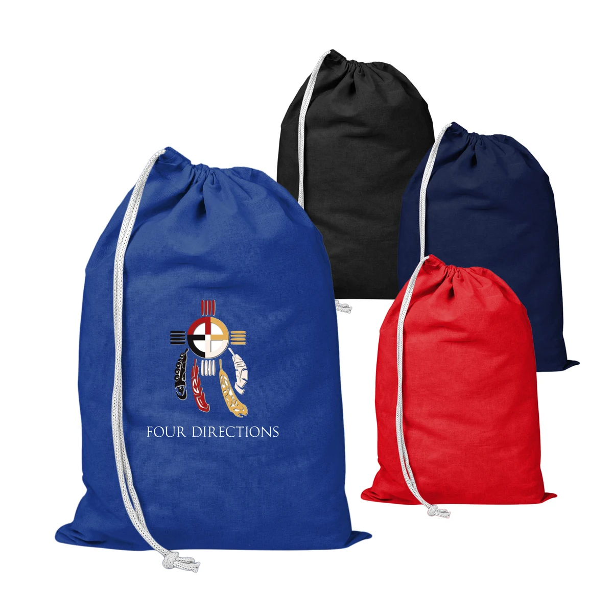 100% Cotton Canvas File Drawstring Tote Bag_R120BDB 1