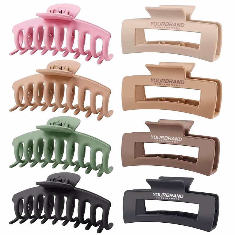 Multi Color Large Strong Hold Nonslip Matte Claws Hair Clips
