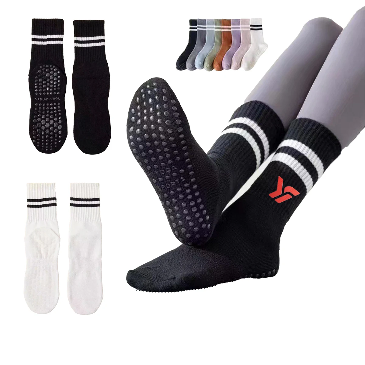 Non Slip Yoga Pilates Pure Barre Ballet Socks 1