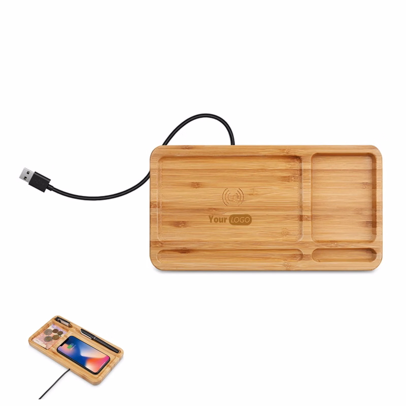 Bamboo Fast Wireless Charger Stand Wood