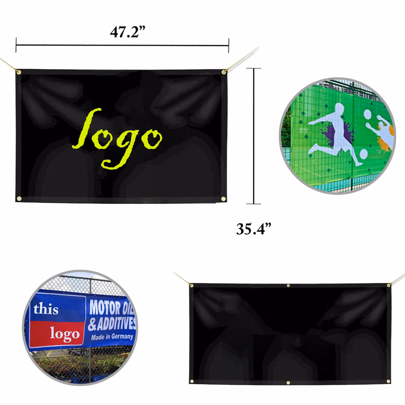 MOQ1 Custom Waterproof 360g PVC Birthday Banner