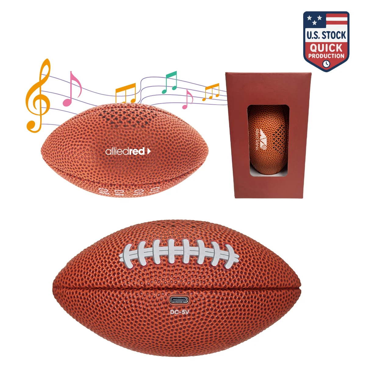SonicWave Sports Football Bluetooth Speaker 1