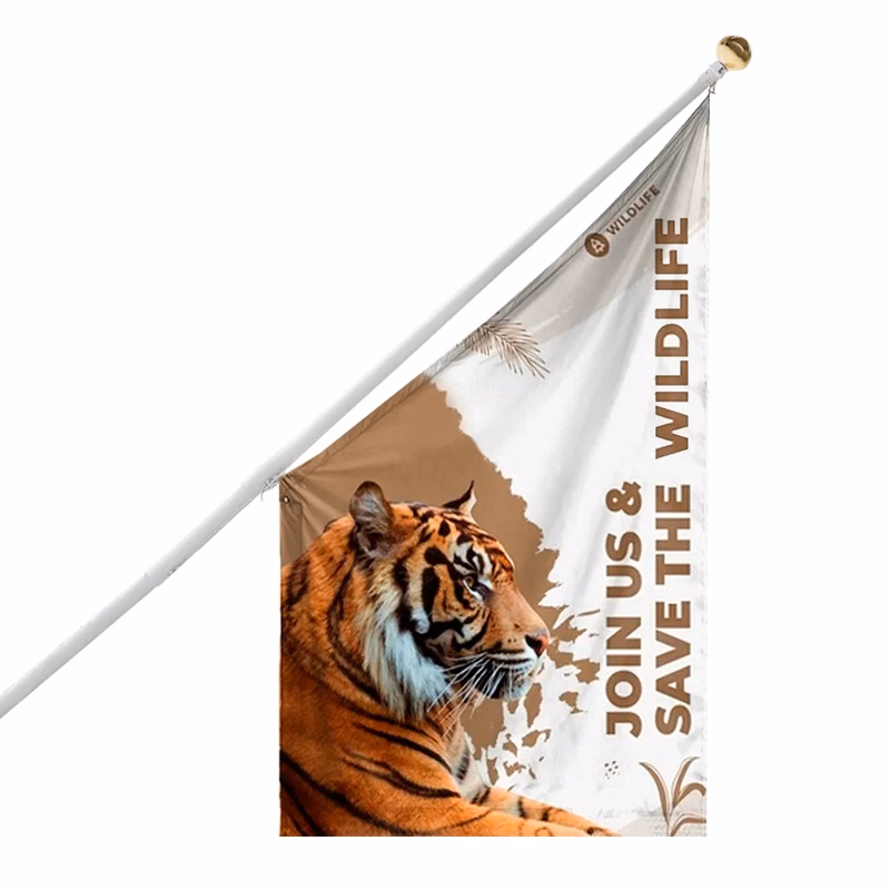Digital Printed Building Flags 6.93' x 4'