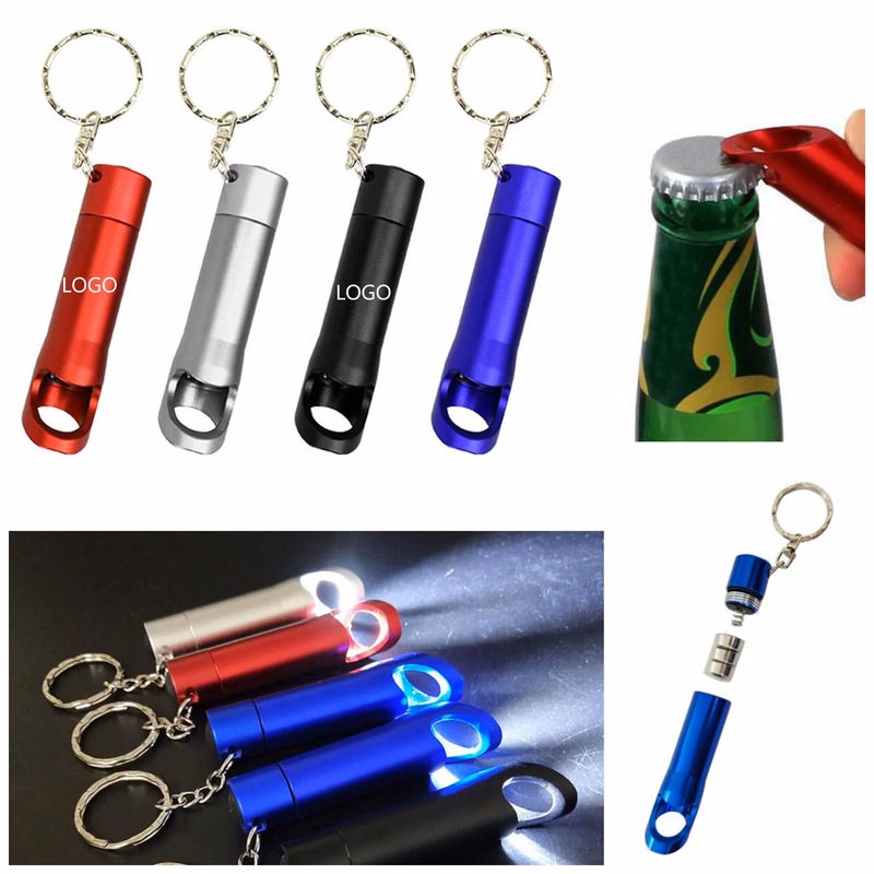 LED Flashlight Small Mini Bottle Opener Pocket Keychain