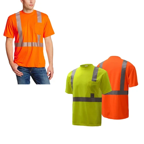 VISIPRO Short Sleeve Reflective Safety T-Shirt - Poly-Cotton Pique 1