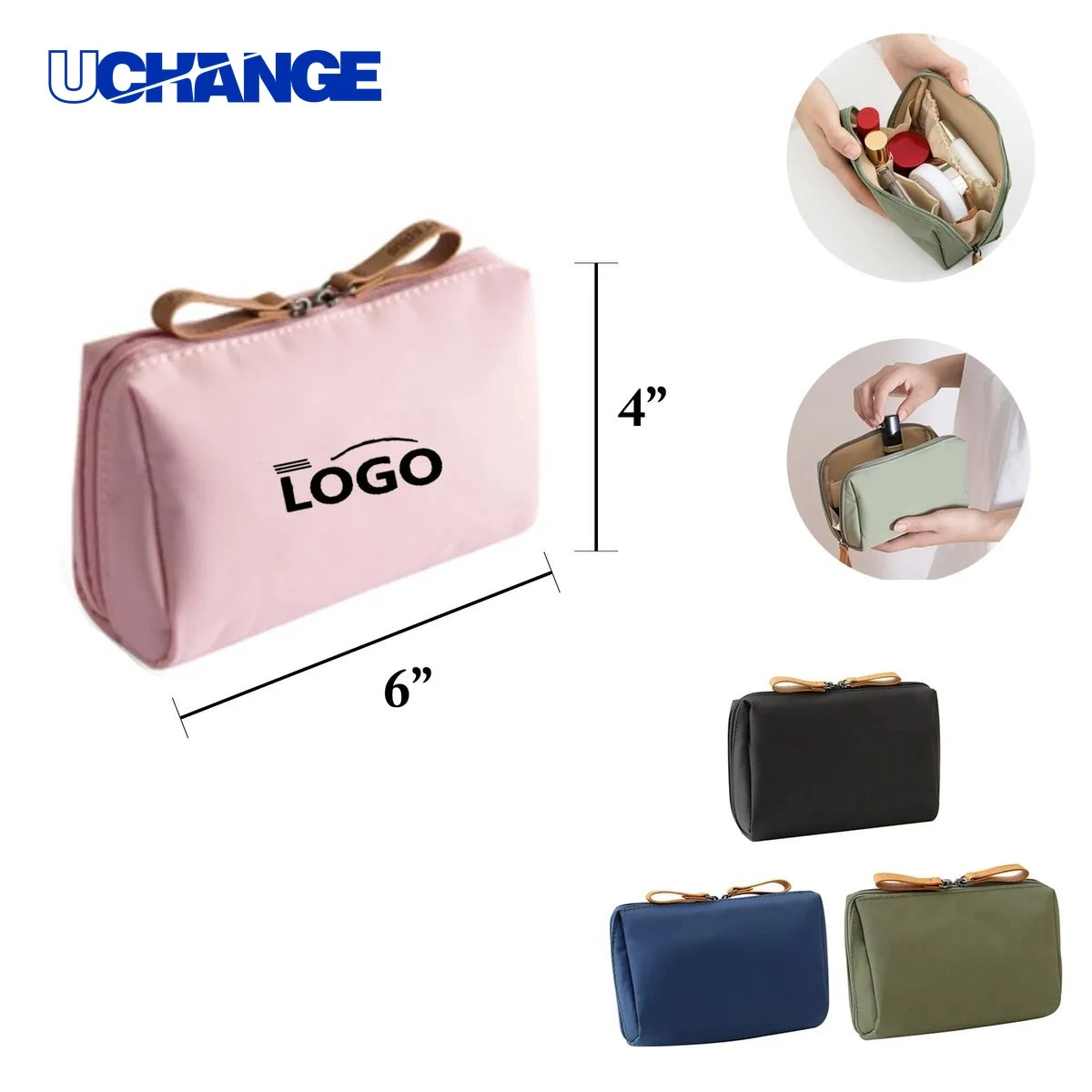 Travel Cosmetic Organizer Nylon Makeup Pouch 1