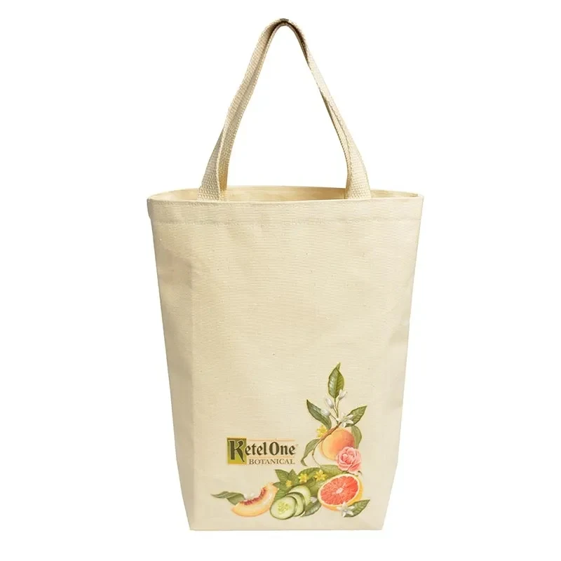 Canvas Open Tote Bag, custom tote bag with logo imprint 1