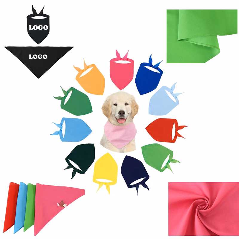 MOQ 50 Triangular Pet Bandana Scarf for Dogs